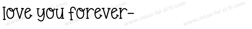 love you forever字体转换